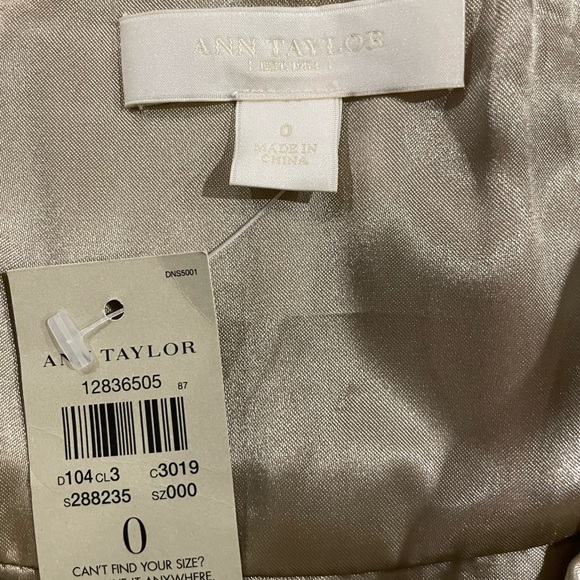 NWT ANN TAYLOR GOLD Evening Dress - Picture 10 of 14